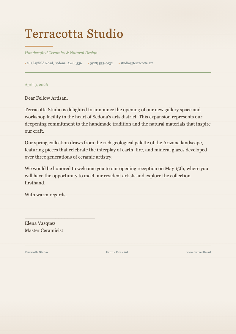 Earth tone natural decorative letterhead